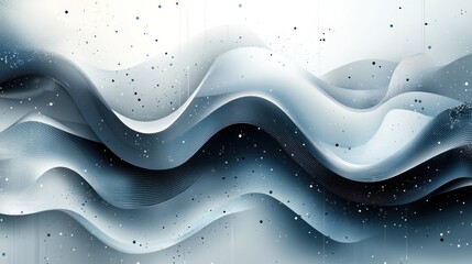 Wall Mural - Abstract Blue Waves Background