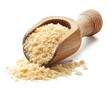© paper later - Wooden Scoop Filled With Granulated Almond Flour
