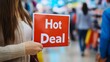 © Andrew - Hot Deal Sign in Shopping Mall