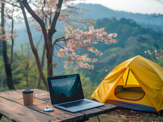the development of technology in today's world allows you to be in nature and stay in touch with the
