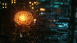 © Govan - Illuminated human brain shaped light bulbs and creative background of artificial intelligence concepts