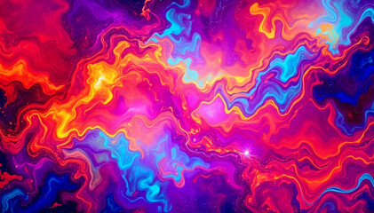 Poster - abstract colorful background