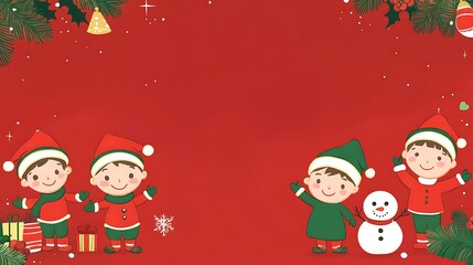 Wall Mural - Merry christmas and new year card