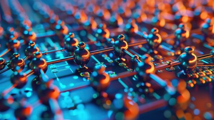 X-Ray Diffraction of Semiconductor Material Highlighting Atomic Structure for Scientific Research