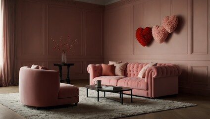 Wall Mural -  Valentine's Day interior