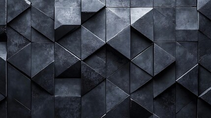 Abstract black geometric background with a dark shape pattern