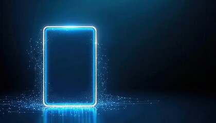 Clean energy technology with blank display for custom text, net zero template, cuttingedge technology