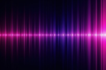 Wall Mural - vibrant neon soundwave background with pink and blue vertical lines on dark background for music the