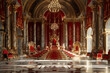 © Olegarx525 - Fantastically throne of power of king or queen in throne room