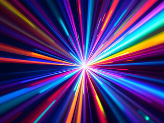 Wall Mural - a vibrant, abstract image making use of light refractions to create a dynamic, modern business backg