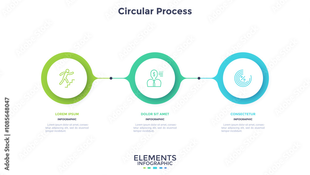 Modern Infographic Vector Template Stock Vector | Adobe Stock