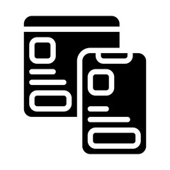 Mockup Design solid icon