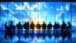 © Yoonnam - Business professionals engaged in an office meeting discussing strategies with focus on collaboration, teamwork, decision-making, and leadership in a modern corporate environment