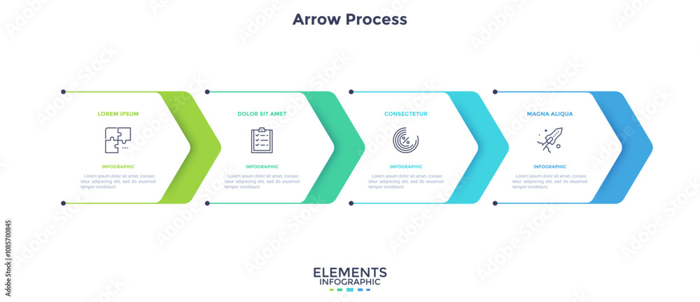 Modern Infographic Vector Template Stock Vector | Adobe Stock