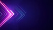 © Neungruedee - Vibrant abstract background with neon arrows and digital patterns, creating a futuristic and dynamic design suitable for technology and creative projects