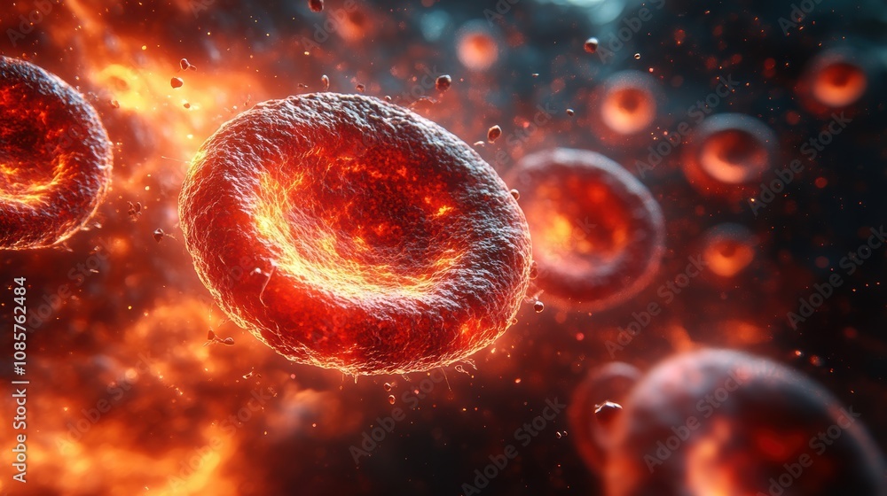 Red blood cells carry oxygen to all parts of the body Stock Photo ...