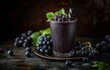 © Sawitree88 - Black grapes in a delicious smoothie.