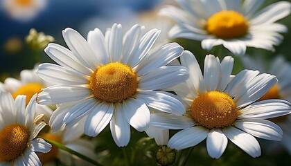 Canvas Print - chamomile flower, AI generated