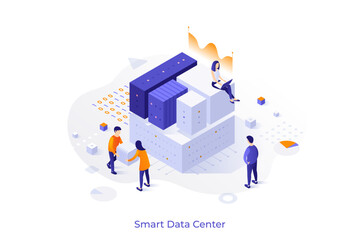 Isometric Conceptual Business Illustrations. Vector