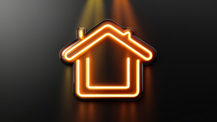 house in the night, house in the sky, house in the night, real estate concept image with a house mad