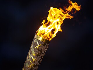 Sticker - Torch with flame