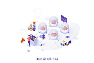 isometric conceptual business illustrations. vector