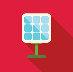 Canvas Print - Solar panel is converting sunlight into electricity, providing sustainable and renewable energy