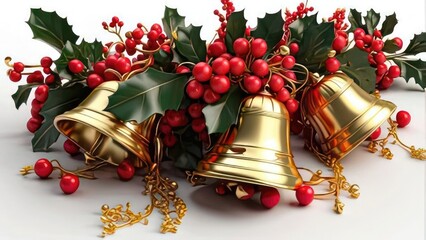 Wall Mural -  Bells with red ribbon