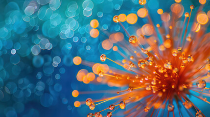 abstract blue and orange background