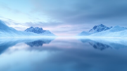 Wall Mural - a beautiful blue sky with mountains in the background