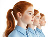 © luismolinero - Group of young redhead girls models