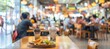 © Masque - Savoring the Ambiance of a Food Court in a Busy Shopping Mall