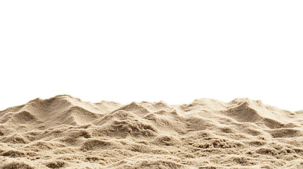 Beach sand isolated on white background