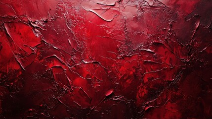 Wall Mural - grain dark red paint wall or red paper background or texture