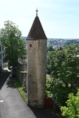 Wall Mural - Wachturm am Schloss Horneck in Gundelsheim