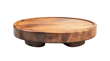 Wooden display pedestal transparent background