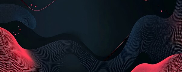 Black red grey metallic carbon neutral overlap red light hexagon mesh design modern luxury futuristic technology background.