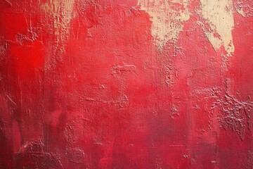 Sticker - Red and Gold Textured Wall Abstract Background