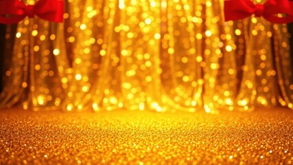 Shimmering gold foil background with beautiful light reflections, sparkly, beautiful