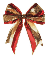 Wall Mural - PNG Gold and red ribbon bow for celebrations