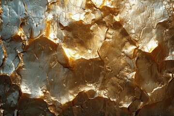 Wall Mural - Golden Shiny Foil Texture Background for Luxury Design