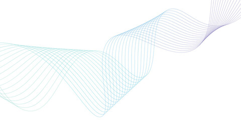 Wall Mural - abstract blue line wave background. abstract background with business lines. wavy technological grad