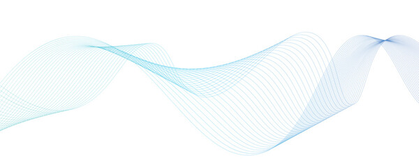 Wall Mural - wavy technological gradient line. abstract modern white background with curve wave technology lines
