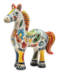 Wall Mural - PNG Floral-patterned decorative horse figurine