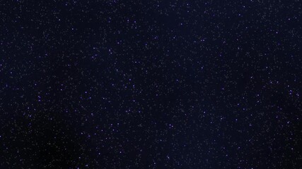 Wall Mural - Purple glowing stars orbiting through space. Simple background animation of starry night.