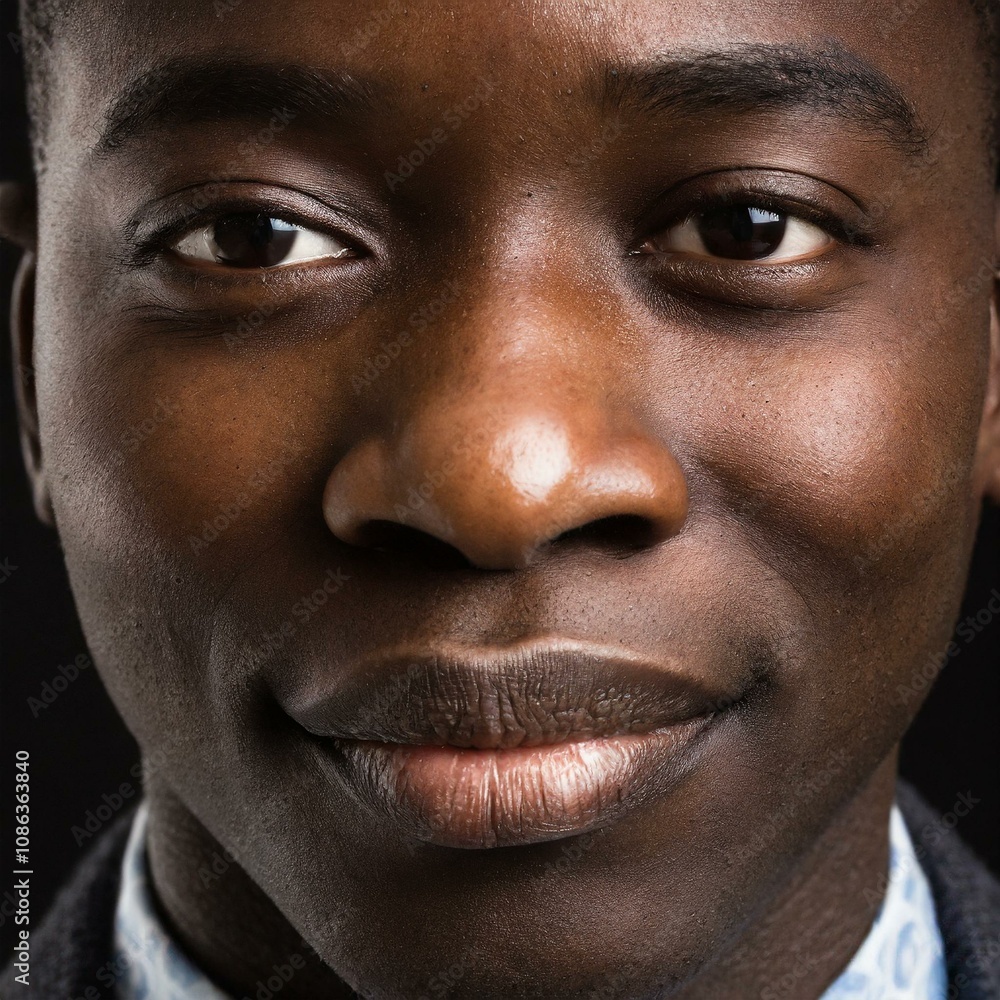 close up portrait of a man smiling Stock Photo | Adobe Stock