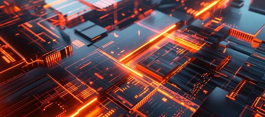 futuristic digital cyber network background 5