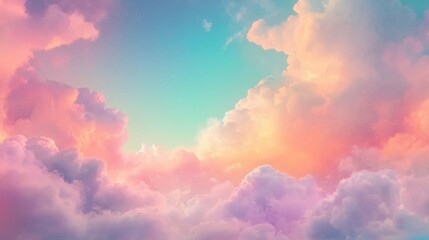 Wall Mural - the sky transforms into a canvas of vibrant colors as the sun sets, illuminating the clouds with sha