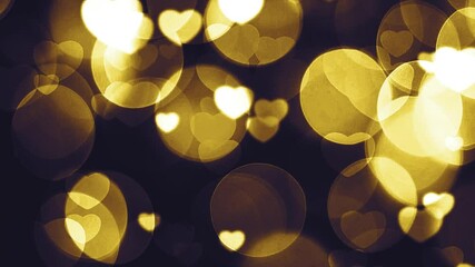 christmas lights and heart shapes