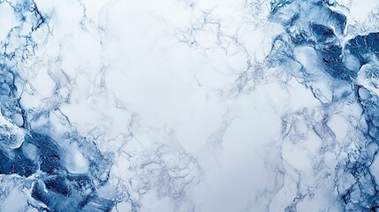 Wall Mural - A textured blue and white marble background, ideal for design and artistic projects.